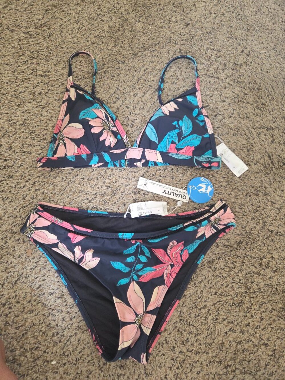 Cupshe Floral Bikini - Size S